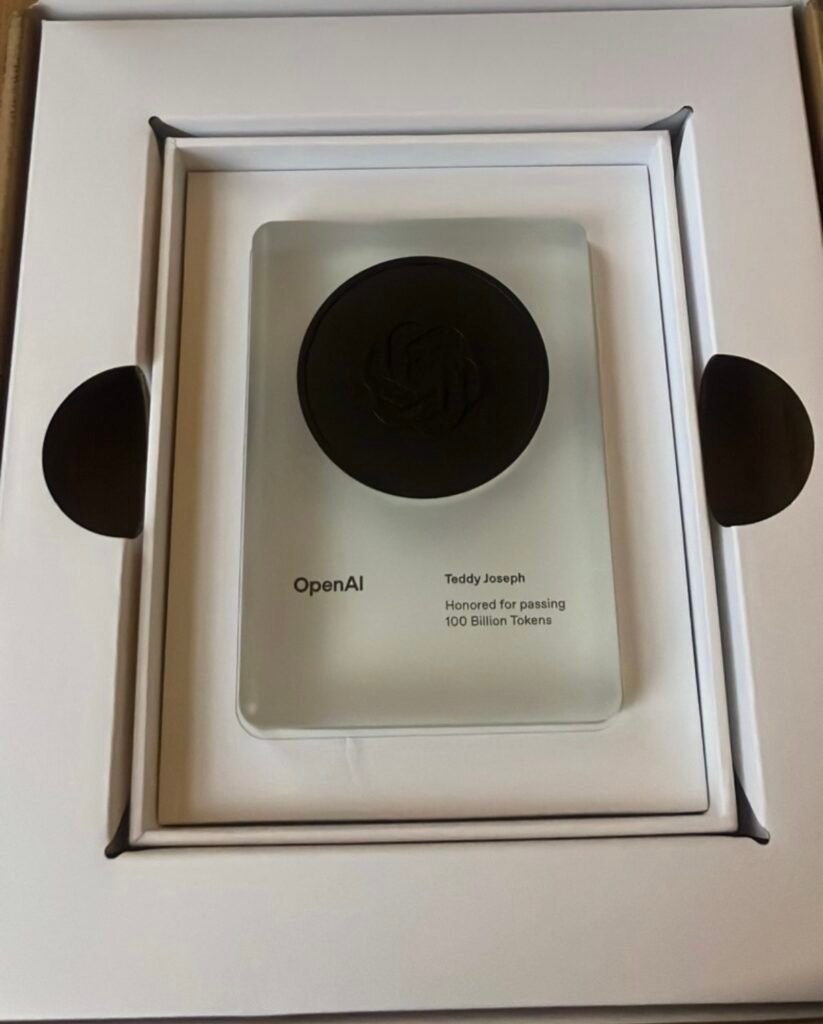 The award is on behalf of one of our Cofounders, Teddy, for work we do for our clients.